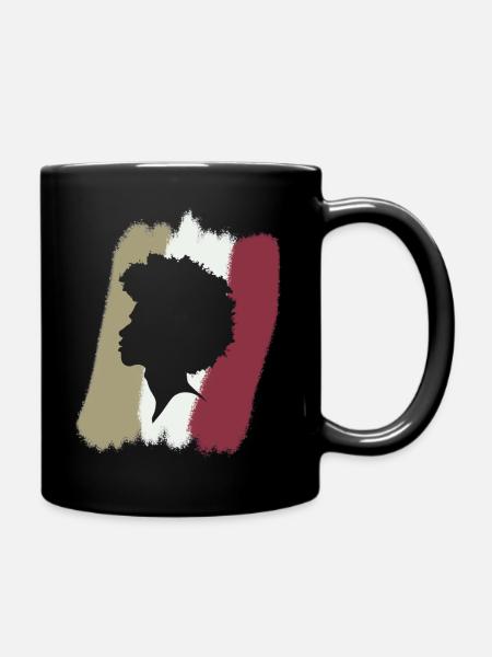 Soul Afro - Tasse einfarbig - Schwarz