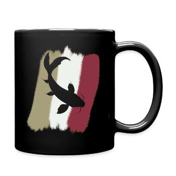 Pêche aux carpes koï - Mug uni - noir - Droite