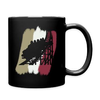 Roller coaster funfair Lukas - Full Colour Mug - black - Right