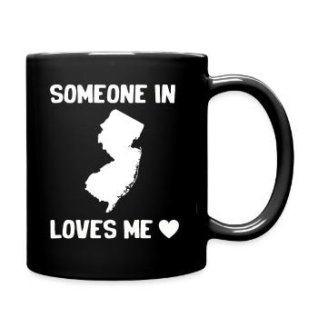 Someone In New Jersey Loves Me - Full Colour Mug - black - Right