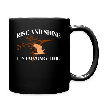 Fauconnerie Oiseau Faucon Chasse Fauconnier - Mug uni - noir - Droite