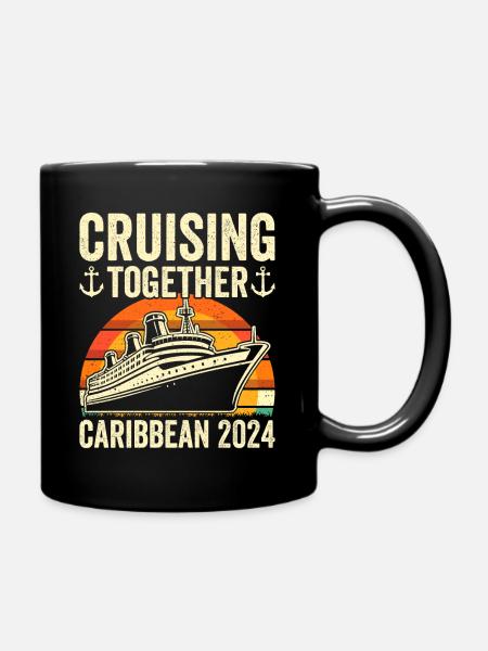 Kreuzfahrt in der Karibik 2024 - Tasse einfarbig - Schwarz