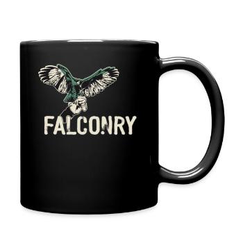 Fauconnerie Oiseau Faucon Chasse Fauconnier - Mug uni - noir - Droite