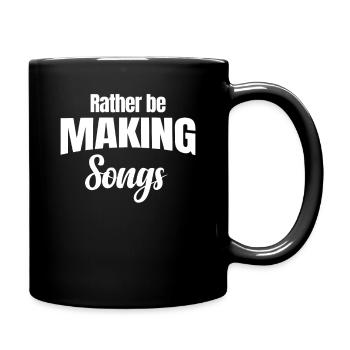 Lieber Lieder Machen, Karaoke, Gitarrist, Chor, - Tasse einfarbig - Schwarz - Rechts