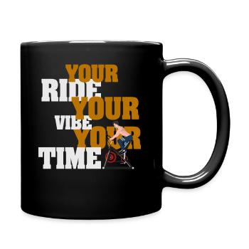Your Ride Your Vibe Your Time - Full Colour Mug - black - Right