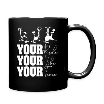Your Ride Your Vibe Your Time - Full Colour Mug - black - Right