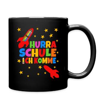 Hurray School I'm Coming Schoolchild School Enrollment - Full Colour Mug - black - Right