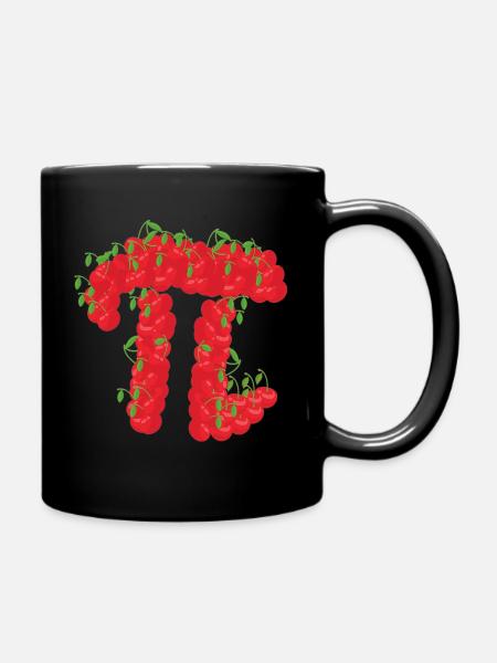 Cerise Pi Day Drôle Tarte Cerises 314 Science - Mug uni - noir