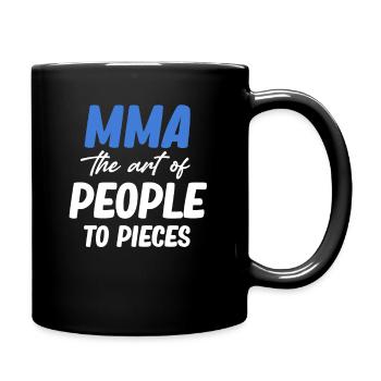 MMA L’art de déchirer les gens en morceaux - Mug uni - noir - Droite