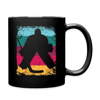 joueurs de hockey sur glace vintage hockey sur glace - Mug uni - noir - Droite