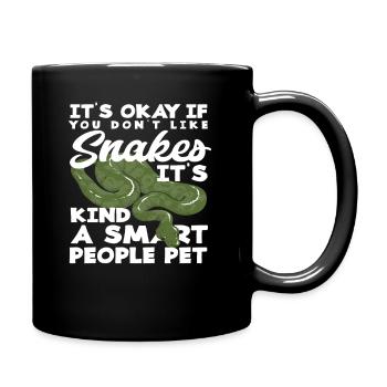 Serpent Intelligent Personnes Animal de compagnie - Mug uni - noir - Droite