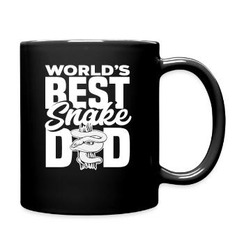 Welt Bester Schlangen Papa - Tasse einfarbig - Schwarz - Rechts