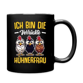 poulet poulets maman grand-mère cadeau dictons - Mug uni - noir - Droite