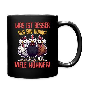 poulet poulets maman grand-mère cadeau dictons - Mug uni - noir - Droite