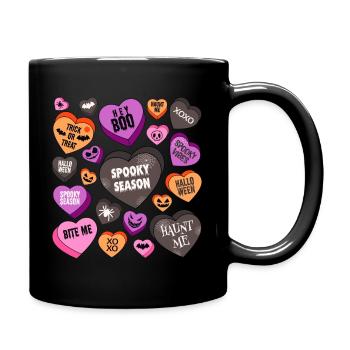 Halloween Hearts. - Full Colour Mug - black - Right