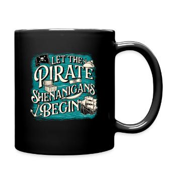 Que les manigances de pirates commencent - Buccaneer - Mug uni - noir - Droite