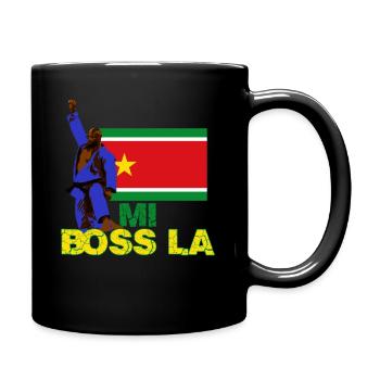 Drapeau Guadeloupe Judo Antilles Mi Patron La - Mug uni - noir - Droite