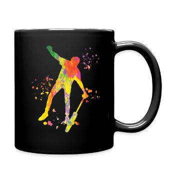 Unicycliste monocycle monocycle - Mug uni - noir - Droite