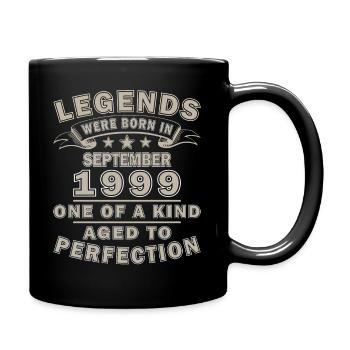 1999 Septembre 1999 25e anniversaire Cadeau - Mug uni - noir - Droite