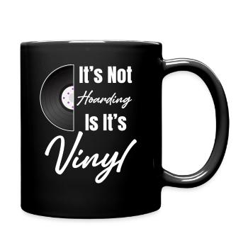 Ce n’est pas de la thésaurisation quand il s’agit de vinyle - Mug uni - noir - Droite