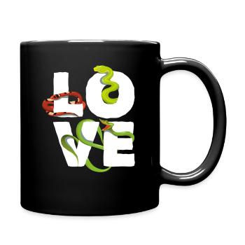 Amour du serpent - Mug uni - noir - Droite