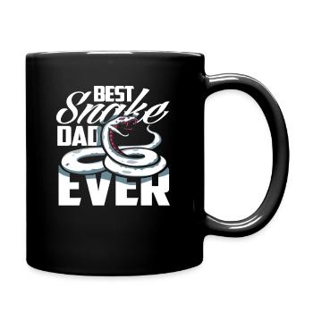 Bester Schlangen Papa - Tasse einfarbig - Schwarz - Rechts