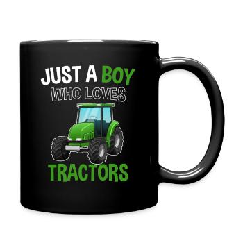Tracteur agricole Tracteur agricole Tracteur agricole - Mug uni - noir - Droite
