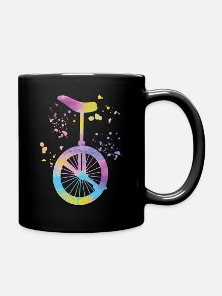 Einradfahrer Einradfahren Einrad - Tasse einfarbig - Schwarz