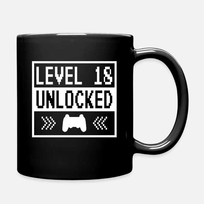 Niveau 18 débloqué - Mug uni - noir