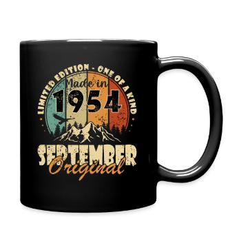 70. Geburtstag 1954 Legendär seit September 1954 - Tasse einfarbig - Schwarz - Rechts