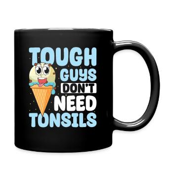 Les gars n’ont pas besoin d’amandes ! Chirurgie des amygdales - Mug uni - noir - Droite