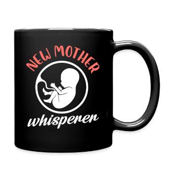 New Mother whisperer - Tasse einfarbig - Schwarz - Rechts