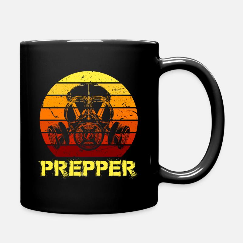 Prepper Doomsday Survivor - Tasse einfarbig - Schwarz