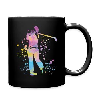 Golfer Colorsplash Kinder Miniaturgolf - Tasse einfarbig - Schwarz - Rechts