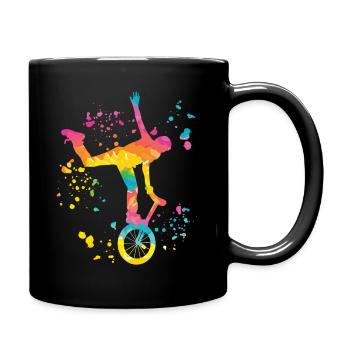 Unicycliste monocycle monocycle - Mug uni - noir - Droite