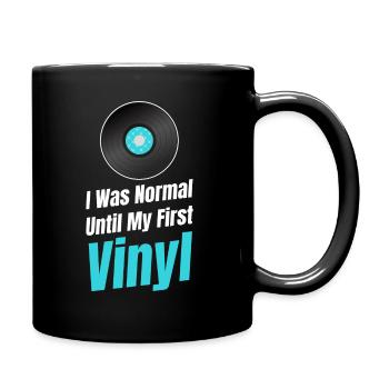 "J’étais normal jusqu’à mon premier vinyle antique rustique - Mug uni - noir - Droite