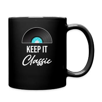 Keep It Classic Vinyle Collector Antique Rustique - Mug uni - noir - Droite
