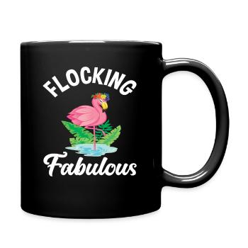 Flamingo Fabulous - Full Colour Mug - black - Right