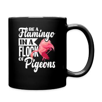 Idée cadeau de jeu de mots Flamingo Doves - Mug uni - noir - Droite