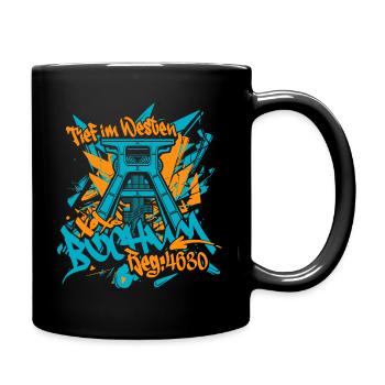 Bochum - Tasse einfarbig - Schwarz - Rechts