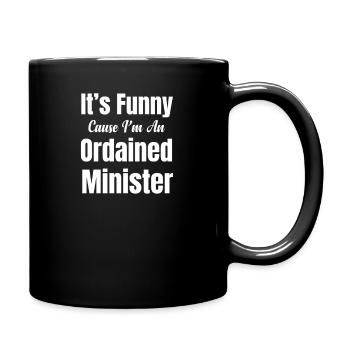 C’est drôle parce que je suis un ordonné - Mug uni - noir - Droite