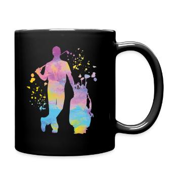 Golfer Colorsplash Kinder Miniaturgolf - Tasse einfarbig - Schwarz - Rechts