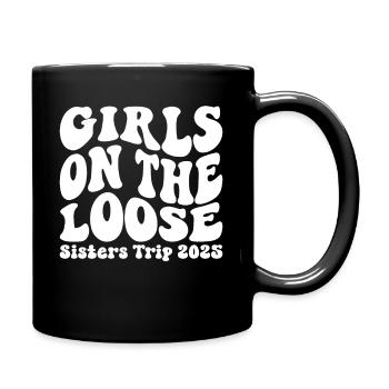 Girls On The Loose Sisters' Trip 2025 - Full Colour Mug - black - Right