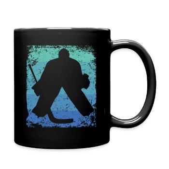 joueurs de hockey sur glace vintage hockey sur glace - Mug uni - noir - Droite