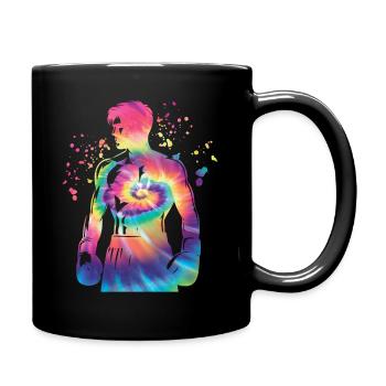 Boxen Kämpfer Kinder Boxen Match Boxer - Tasse einfarbig - Schwarz - Rechts