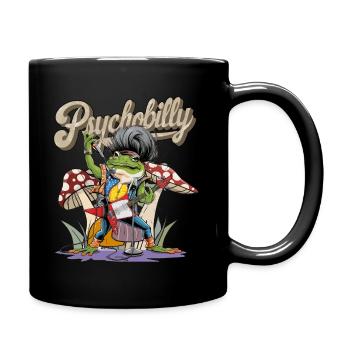 Psychobilly Rockabilly Music Frog Rock Retro 50s - Tasse einfarbig - Schwarz - Rechts