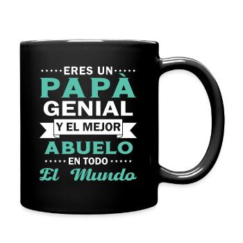 Papa cool et le meilleur grand-père du monde entier - Mug uni - noir - Droite