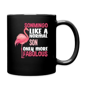 Flamingo Fabulous - Full Colour Mug - black - Right