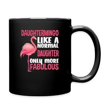 Flamingo Daughter Fabulous - Full Colour Mug - black - Right