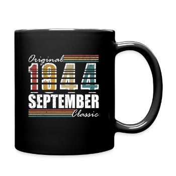September 1944 Birthday Gift September 1944 - Full Colour Mug - black - Right